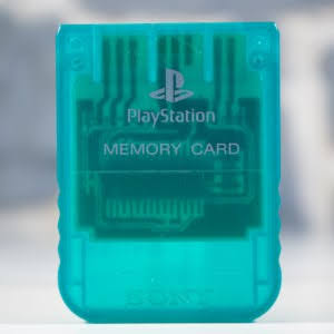 Playstation Memory Card (transparent green) (01)